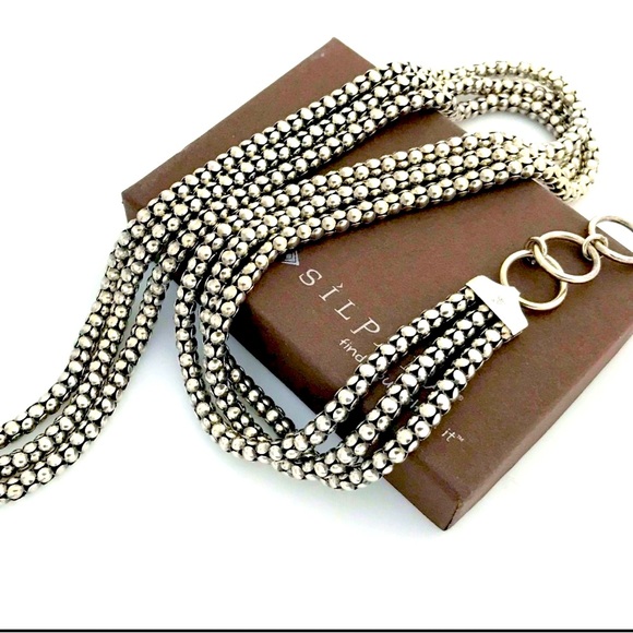 Silpada Vintage Sterling Silver Multi-strand Popcorn 18 Inch Necklace Price Firm - Picture 11 of 11